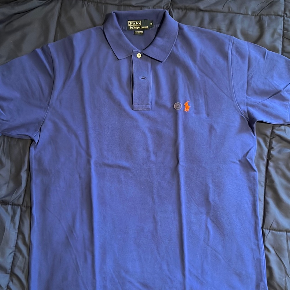 Polo by Ralph Lauren blue medium collared shirt
